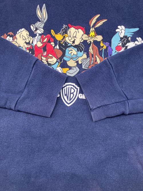 STUDIO STORE（スタジオストア）STUDIO STORE (スタジオストア) 裏起毛スウェット タイニー･トゥーン 古着 ネイビー サイズ:Lの古着・服飾アイテム