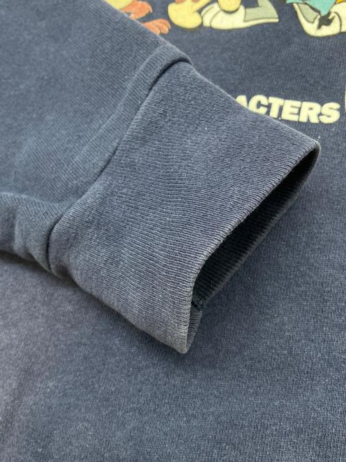 STUDIO STORE（スタジオストア）STUDIO STORE (スタジオストア) 裏起毛スウェット タイニー･トゥーン 古着 ネイビー サイズ:Lの古着・服飾アイテム