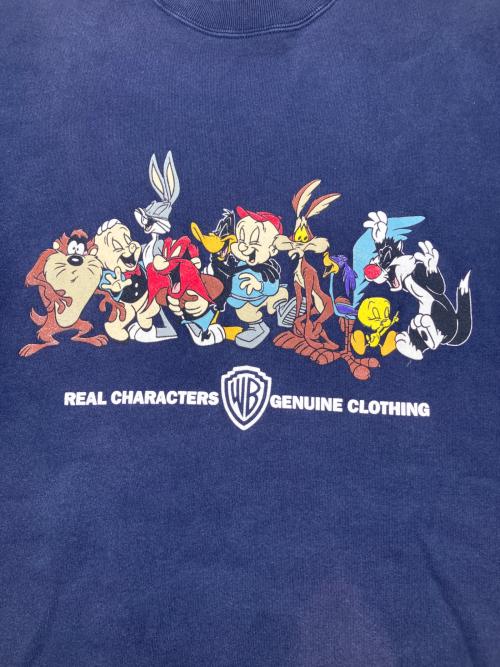 STUDIO STORE（スタジオストア）STUDIO STORE (スタジオストア) 裏起毛スウェット タイニー･トゥーン 古着 ネイビー サイズ:Lの古着・服飾アイテム