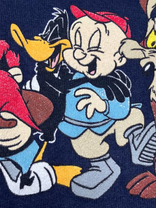 STUDIO STORE（スタジオストア）STUDIO STORE (スタジオストア) 裏起毛スウェット タイニー･トゥーン 古着 ネイビー サイズ:Lの古着・服飾アイテム