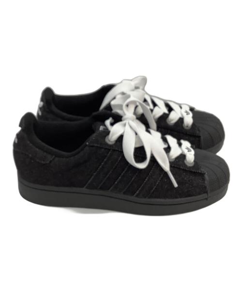 adidas（アディダス）adidas (アディダス) スーパースターII ブラック サイズ:24の古着・服飾アイテム