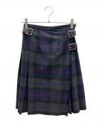 O'NEIL OF DUBLINオニールオブダブリン）の古着「チェックスカート」｜ネイビー×グレー