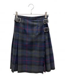 O'NEIL OF DUBLIN（オニールオブダブリン）の古着「チェックスカート」｜ネイビー×グレー