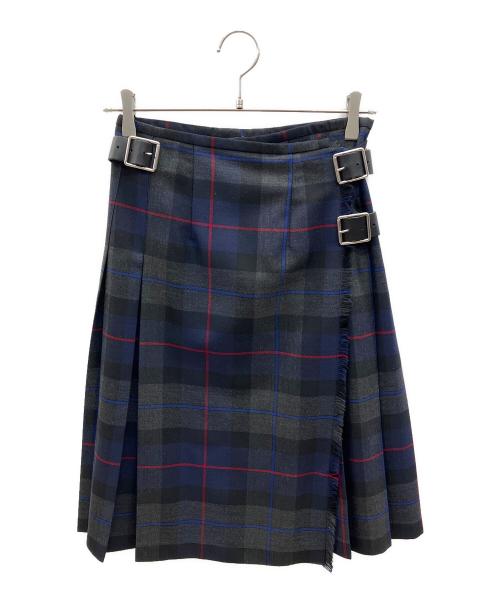 O'NEIL OF DUBLIN（オニールオブダブリン）O'NEIL OF DUBLIN (オニールオブダブリン) チェックスカート ネイビー×グレー サイズ:F36の古着・服飾アイテム