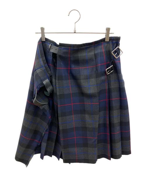 O'NEIL OF DUBLIN（オニールオブダブリン）O'NEIL OF DUBLIN (オニールオブダブリン) チェックスカート ネイビー×グレー サイズ:F36の古着・服飾アイテム