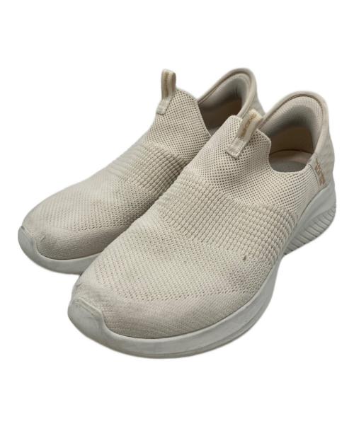 SKECHERS（スケッチャーズ）SKECHERS (スケッチャーズ) スリッポン ベージュ×ホワイト サイズ:SIZE 25.5cmの古着・服飾アイテム
