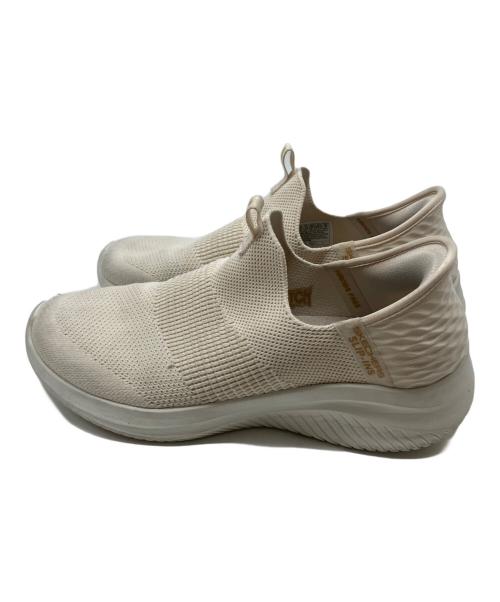 SKECHERS（スケッチャーズ）SKECHERS (スケッチャーズ) スリッポン ベージュ×ホワイト サイズ:SIZE 25.5cmの古着・服飾アイテム