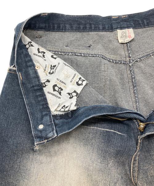 DOG TOWN（ドッグ タウン）DOG TOWN (ドッグ タウン) ダメージ加工デニムパンツ　黒龍 インディゴ サイズ:Lの古着・服飾アイテム