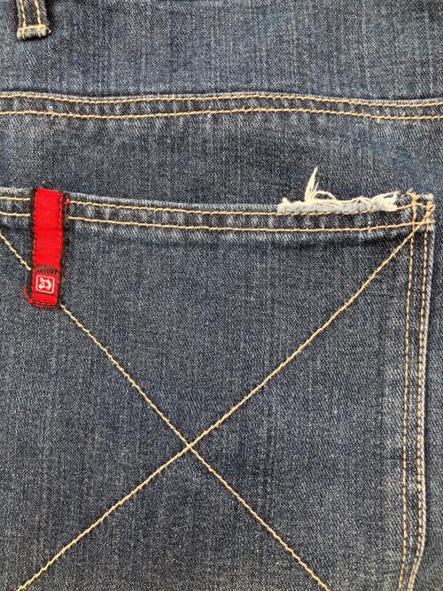 DOG TOWN（ドッグ タウン）DOG TOWN (ドッグ タウン) ダメージ加工デニムパンツ　黒龍 インディゴ サイズ:Lの古着・服飾アイテム