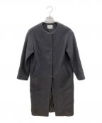 IENAイエナ）の古着「ノーカラーコート」｜グレー