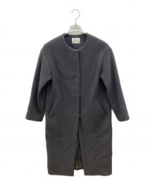 IENA（イエナ）の古着「ノーカラーコート」｜グレー