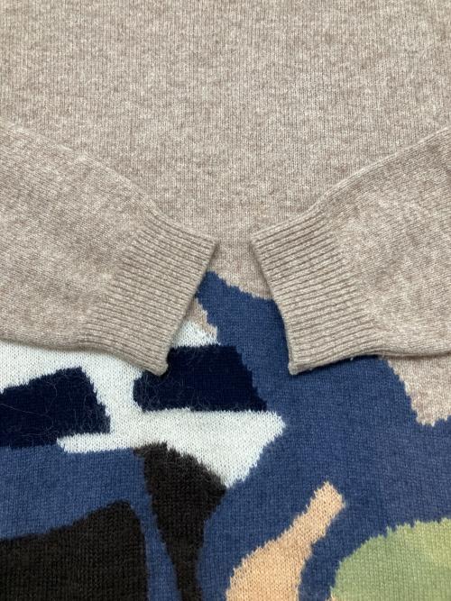 PUBLIC TOKYO（パブリックトウキョウ）PUBLIC TOKYO (パブリックトウキョウ) 厚手ニット　ランドスケープインターシャニット ブラウン サイズ:02の古着・服飾アイテム