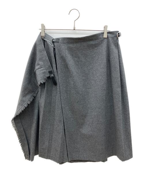 O'NEILL（オニール）O'NEILL (オニール) ラップスカート グレー サイズ:38の古着・服飾アイテム