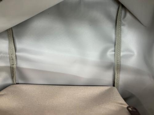 Herve Chapelier（エルベシャプリエ）Herve Chapelier (エルベシャプリエ) ハンドバッグ ライトグレー×ブラウンの古着・服飾アイテム