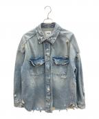 ZARAザラ）の古着「デニムジャケット」｜スカイブルー