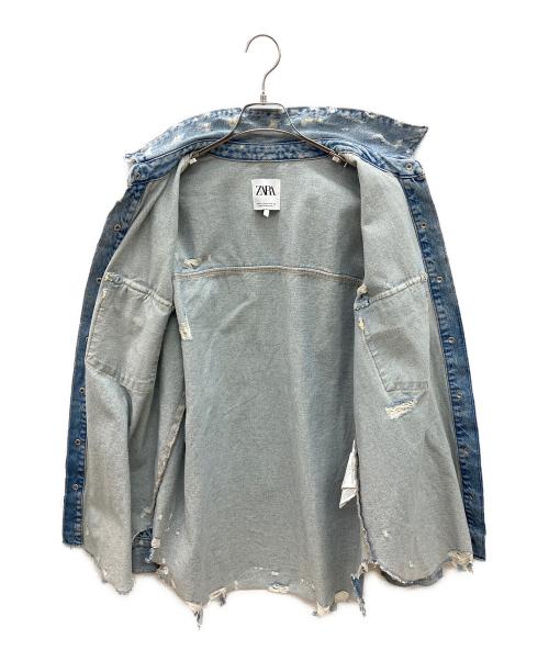 ZARA（ザラ）ZARA (ザラ) デニムジャケット スカイブルー サイズ:Ｍの古着・服飾アイテム
