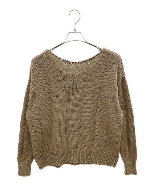 CHAOS（カオス）CHAOS (カオス) 薄手ニット ブラウン サイズ:Ｆの古着・服飾アイテム