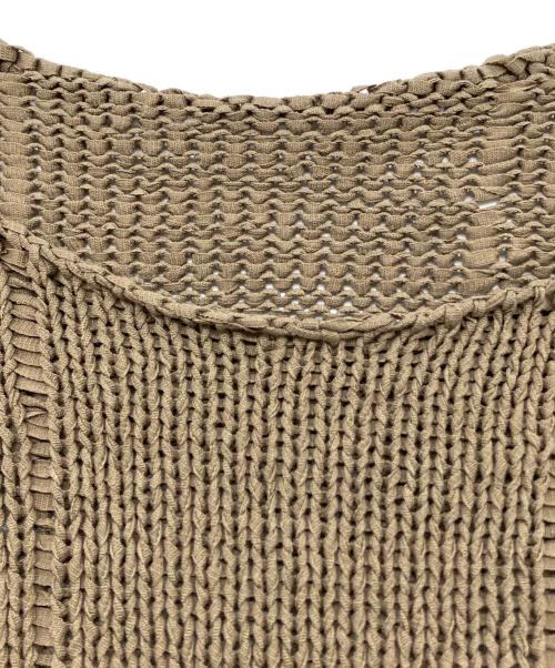 CHAOS（カオス）CHAOS (カオス) 薄手ニット ブラウン サイズ:Ｆの古着・服飾アイテム