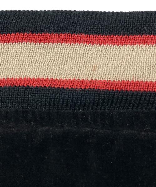 HOUSTON（ヒューストン）HOUSTON (ヒューストン) ベロアスカジャン　JAPAN ブラウン×ブラック サイズ:Ｍの古着・服飾アイテム