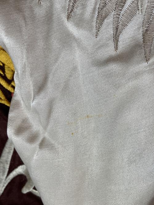 HOUSTON（ヒューストン）HOUSTON (ヒューストン) ベロアスカジャン　JAPAN ブラウン×ブラック サイズ:Ｍの古着・服飾アイテム