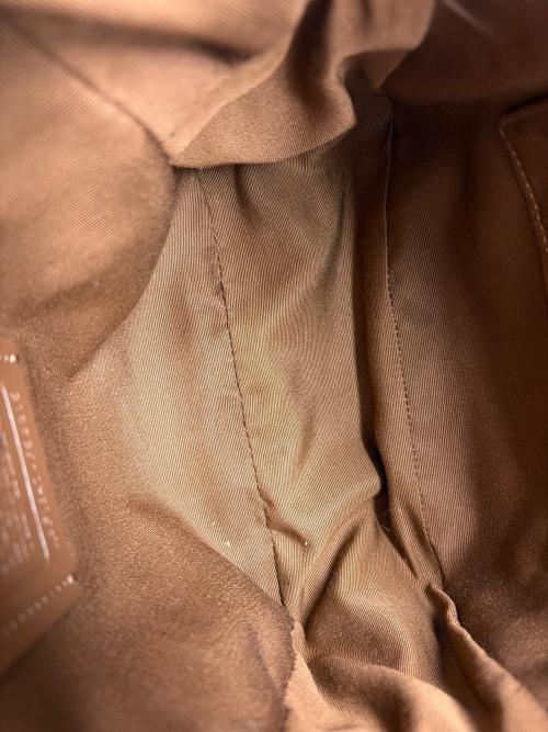 COACH（コーチ）COACH (コーチ) シグネチャー　リュック ベージュ×ブラウンの古着・服飾アイテム