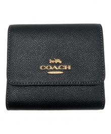 COACH（コーチ）の古着「3つ折り財布」｜ブラック