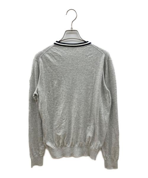 MONCLER（モンクレール）MONCLER (モンクレール) 薄手ニット ライトグレー サイズ:Sの古着・服飾アイテム