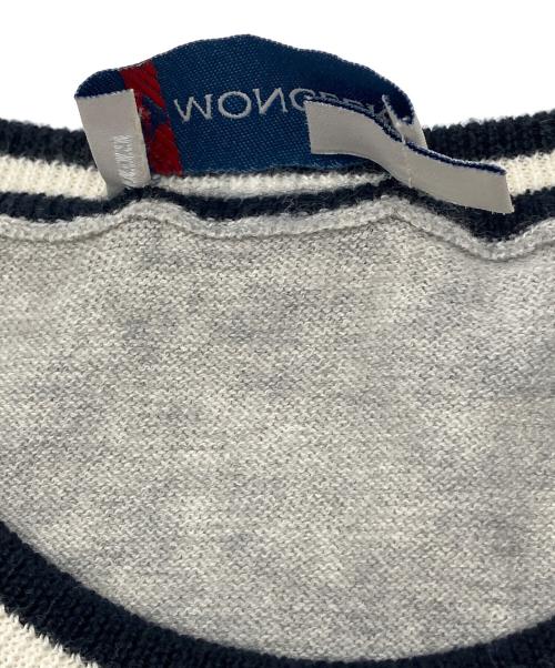 MONCLER（モンクレール）MONCLER (モンクレール) 薄手ニット ライトグレー サイズ:Sの古着・服飾アイテム
