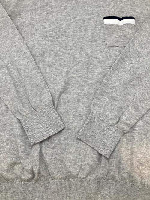 MONCLER（モンクレール）MONCLER (モンクレール) 薄手ニット ライトグレー サイズ:Sの古着・服飾アイテム