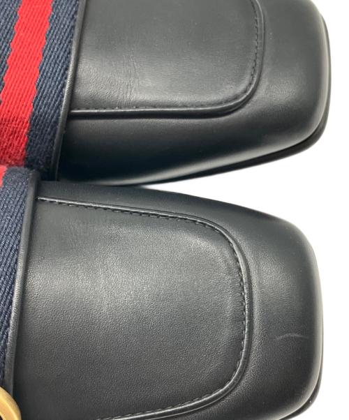 GUCCI（グッチ）GUCCI (グッチ) シェリーライン　	ダブルG ミュールサンダル ブラック サイズ:36の古着・服飾アイテム