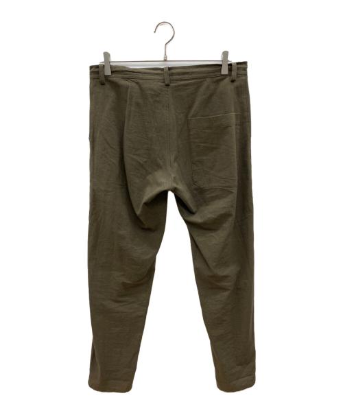 Y's（ワイズ）Y's (ワイズ) パンツ　COTTON FLAX POPLIN SLIM PANTS カーキ サイズ:3の古着・服飾アイテム