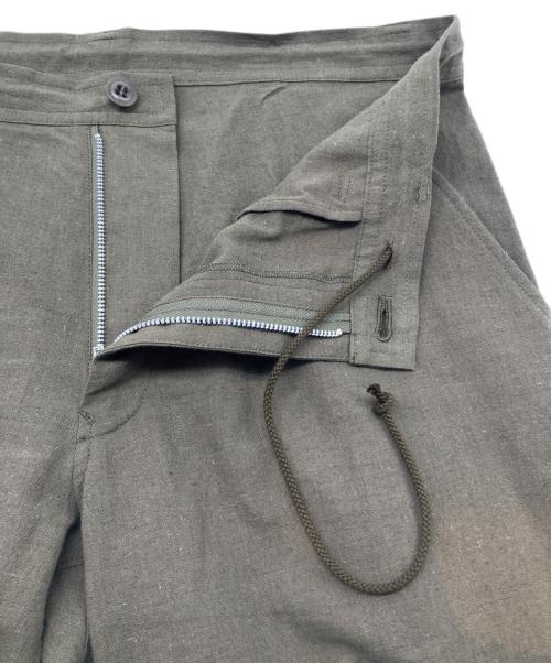 Y's（ワイズ）Y's (ワイズ) パンツ　COTTON FLAX POPLIN SLIM PANTS カーキ サイズ:3の古着・服飾アイテム