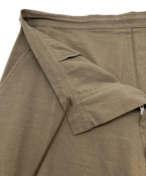 Y's（ワイズ）Y's (ワイズ) パンツ　COTTON FLAX POPLIN SLIM PANTS カーキ サイズ:3の古着・服飾アイテム