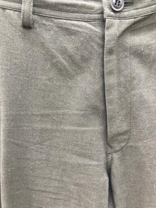 Y's（ワイズ）Y's (ワイズ) パンツ　COTTON FLAX POPLIN SLIM PANTS カーキ サイズ:3の古着・服飾アイテム