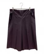 me ISSEY MIYAKEミーイッセイ ミヤケ）の古着「クロップワイドパンツ」｜パープル