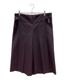 me ISSEY MIYAKE（ミーイッセイ ミヤケ）の古着「クロップワイドパンツ」｜パープル