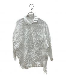 me ISSEY MIYAKE（ミーイッセイ ミヤケ）の古着「プリーツブラウス」｜ホワイト