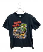 GILDANギルダン）の古着「00sプリントTシャツ KING FINK コピーライト:2003年製 古着」｜ブラック
