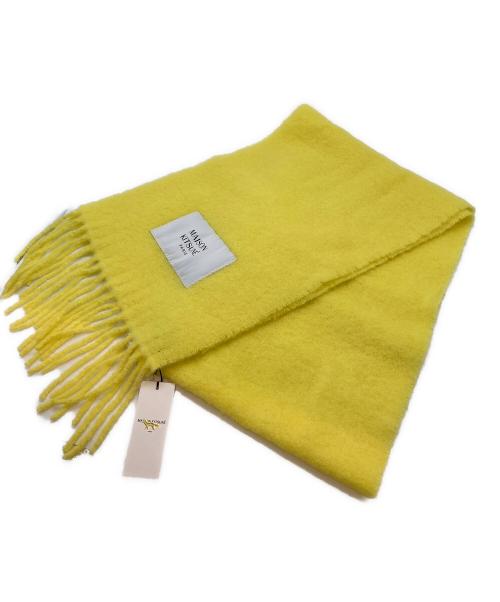 maison kitsune（メゾンキツネ）maison kitsune (メゾンキツネ) マフラー イエローの古着・服飾アイテム