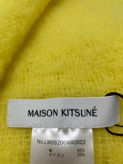 maison kitsune（メゾンキツネ）maison kitsune (メゾンキツネ) マフラー イエローの古着・服飾アイテム