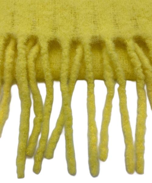 maison kitsune（メゾンキツネ）maison kitsune (メゾンキツネ) マフラー イエローの古着・服飾アイテム