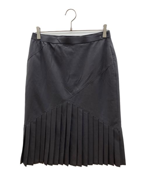 Christian Dior PRET-A-PORTER（クリスチャンディオールプレタポルテ）Christian Dior PRET-A-PORTER (クリスチャンディオールプレタポルテ) 90s切替プリーツスカート　古着 グレー サイズ:LLBの古着・服飾アイテム