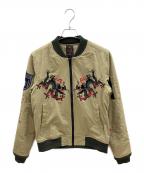 参丸一サンマルイチ）の古着「刺繍ブルゾン」｜カーキ