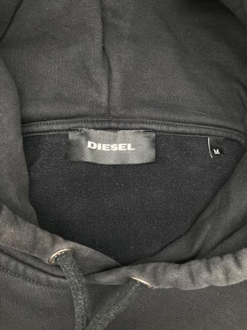 DIESEL（ディーゼル）DIESEL (ディーゼル) プルオーバーパーカー　ドメ・インポート ブラック サイズ:Ｍの古着・服飾アイテム