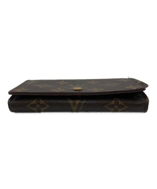 LOUIS VUITTON（ルイ ヴィトン）LOUIS VUITTON (ルイ ヴィトン) 2つ折り財布 モノグラム ポルトフォイユ・トレゾール ブラウンの古着・服飾アイテム