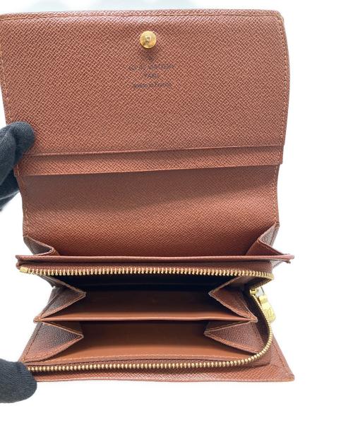 LOUIS VUITTON（ルイ ヴィトン）LOUIS VUITTON (ルイ ヴィトン) 2つ折り財布 モノグラム ポルトフォイユ・トレゾール ブラウンの古着・服飾アイテム