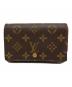 LOUIS VUITTON（ルイ ヴィトン）の古着「2つ折り財布 モノグラム ポルトフォイユ・トレゾール」｜ブラウン