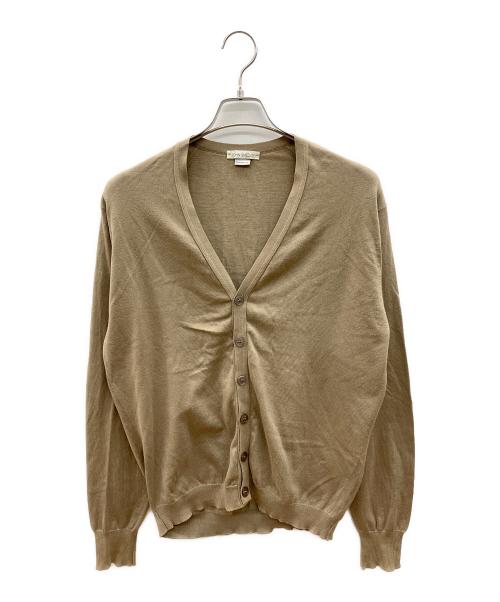 JOHN SMEDLEY（ジョンスメドレー）JOHN SMEDLEY (ジョンスメドレー) ニットカーディガン ベージュ サイズ:Ｍの古着・服飾アイテム