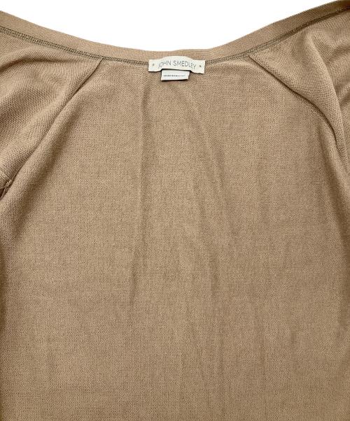 JOHN SMEDLEY（ジョンスメドレー）JOHN SMEDLEY (ジョンスメドレー) ニットカーディガン ベージュ サイズ:Ｍの古着・服飾アイテム