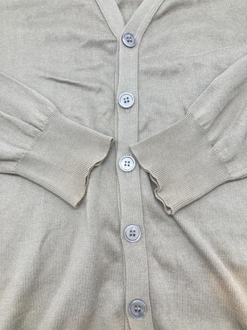 JOHN SMEDLEY（ジョンスメドレー）JOHN SMEDLEY (ジョンスメドレー) ニットカーディガン ベージュ サイズ:Ｍの古着・服飾アイテム